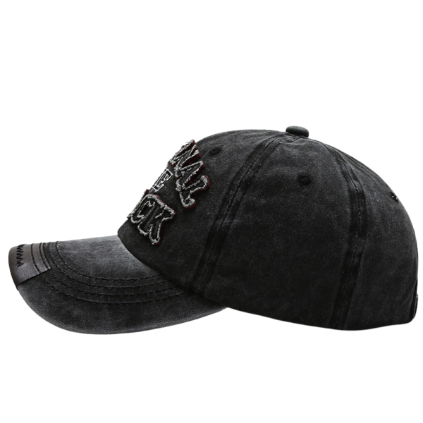 Canvas Letter Embroidery Adjustable Baseball Cap For Unisex - Image 2