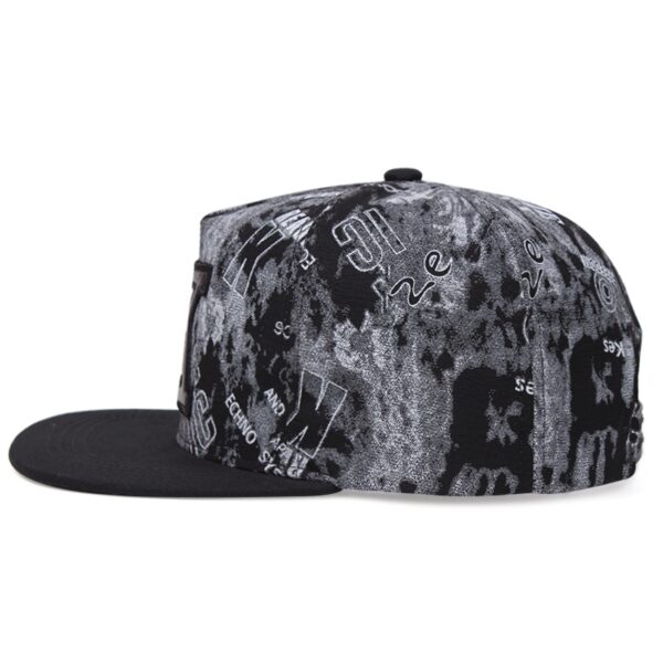 Hip hop snapback K Letter Embroidery Adjustable Baseball Cap For Men and Women - Image 2