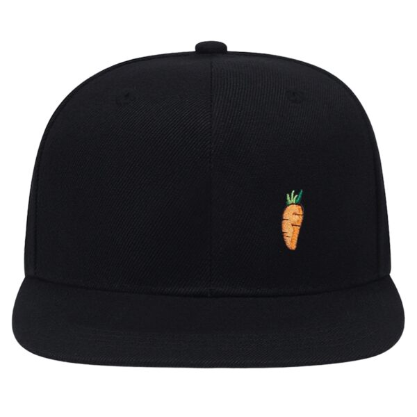 Unisex Hip Hop Cap Featuring Cartoon Carrot Embroidery - Image 4